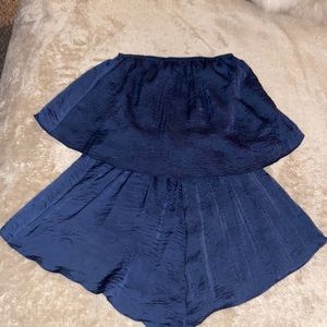 Navy blue romper